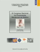 E-book, IX Congreso Nacional de Propiedades Mecánicas de Sólidos, Universidad de Sevilla