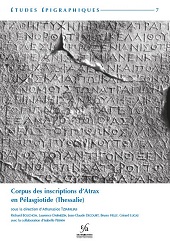 E-book, Corpus des inscriptions d'Atrax en Pélasgiotide (Thessalie), École française d'Athènes