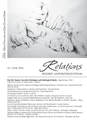 Issue, Relations : beyond anthropocentrism : 4, 1, 2016, LED