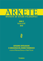 Issue, Arkete : rivista annuale di studi filosofici : nuova serie : II, 2016, Mimesis