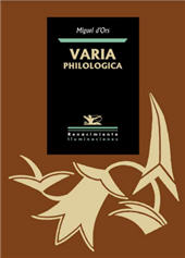 eBook, Varia philologica, Ors, Miguel d'., Renacimiento