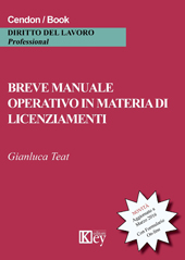 E-book, Breve manuale operativo in materia di licenziamenti, Key editore