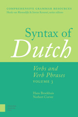 E-book, Syntax of Dutch : Verbs and Verb Phrases, Amsterdam University Press
