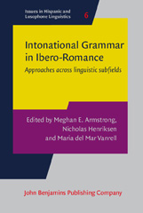 E-book, Intonational Grammar in Ibero-Romance, John Benjamins Publishing Company