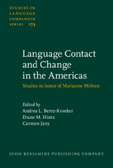 E-book, Language Contact and Change in the Americas, John Benjamins Publishing Company