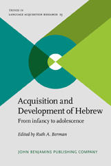 E-book, Acquisition and Development of Hebrew, John Benjamins Publishing Company