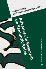 eBook, Advances in Research on Semantic Roles, John Benjamins Publishing Company