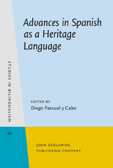 eBook, Advances in Spanish as a Heritage Language, John Benjamins Publishing Company