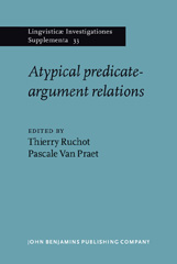 E-book, Atypical predicate-argument relations, John Benjamins Publishing Company