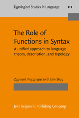 eBook, The Role of Functions in Syntax, John Benjamins Publishing Company
