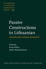 E-book, Passive Constructions in Lithuanian, John Benjamins Publishing Company