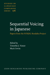 E-book, Sequential Voicing in Japanese, John Benjamins Publishing Company