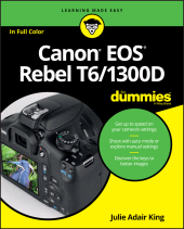 E-book, Canon EOS Rebel T6/1300D For Dummies, For Dummies