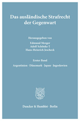 E-book, Das ausländische Strafrecht der Gegenwart. : Bd. 1.: Argentinien - Dänemark - Japan - Jugoslawien., Duncker & Humblot