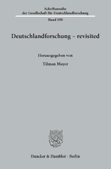 E-book, Deutschlandforschung - revisited., Duncker & Humblot