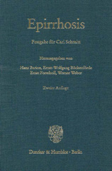 E-book, Epirrhosis. : Festgabe für Carl Schmitt (zum 80. Geburtstag)., Duncker & Humblot