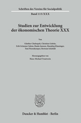 E-book, Die Zeit um den Ersten Weltkrieg als Krisenzeit der Ökonomen. : Studien zur Entwicklung der ökonomischen Theorie XXX., Duncker & Humblot