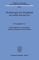 eBook, Rechtsfragen der Windkraft zu Lande und zur See., Remien, Oliver, Duncker & Humblot