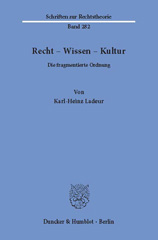 E-book, Recht - Wissen - Kultur. : Die fragmentierte Ordnung., Duncker & Humblot