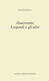E-book, Anacreonte, Leopardi e gli altri, Favaro, Francesca, L'Erma di Bretschneider