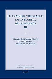 E-book, El tratado De gracia en la Escuela de Salamanca III, Mancio del Corpus Christi, EUNSA