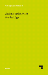 E-book, Von der Lüge, Felix Meiner Verlag