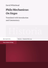 eBook, Philo Mechanicus: "On Sieges" : Translated with Introduction and Commentary, Franz Steiner Verlag GmbH