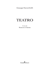 E-book, Teatro, Patroni Griffi, Giuseppe, Guida editori