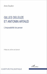 E-book, Gilles Deleuze et Antonin Artaud : L'impossibilité de penser, Bouillon, Anne, L'Harmattan