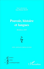 eBook, Pouvoir, histoire et langues : Réédition 2015, Eloy, Jean-Michel, Editions L'Harmattan