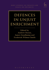 E-book, Defences in Unjust Enrichment, Hart Publishing