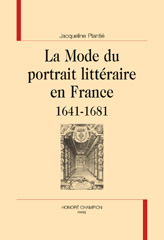 eBook, La mode du portrait littéraire en France 1641-1681, Plantié, Jacqueline, Honoré Champion