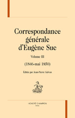 E-book, Correspondance generale d'Eugene Sue., Honoré Champion