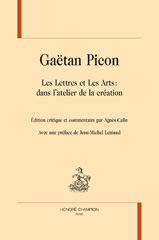 E-book, Gaëtan Picon : Les Lettres et Les Arts : dans l'atelier de la création, Honoré Champion