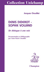 eBook, Denis Diderot Sophie Volland : Un dialogue à une voix, Honoré Champion
