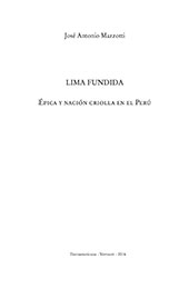 E-book, Lima fundida : épica y nación criolla en el Perú, Iberoamericana Editorial Vervuert