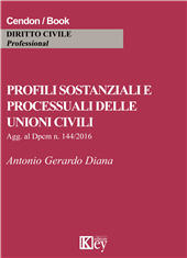 eBook, Profili sostanziali e processuali delle unioni civili : agg. al Dpcm n. 144/2016, Key