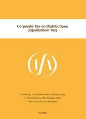 E-book, Corporate Tax on Distributions (Equalization Tax), Association, International Fiscal, Kluwer Law International
