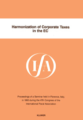 E-book, Harmonization of Corporate Taxes in the EC, Kluwer Law International