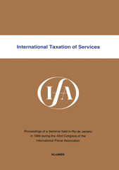 E-book, International Taxation of Services, Kluwer Law International