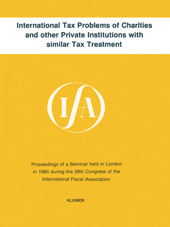 E-book, International Tax Problems of Charities and other Private Institutions with similar Tax Treatment, Association, International Fiscal, Kluwer Law International
