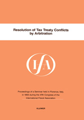 E-book, Resolution of Tax Treaty Conflicts by Arbitration, Association, International Fiscal, Kluwer Law International
