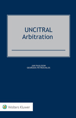 E-book, UNCITRAL Arbitration, Paulsson, Jan., Kluwer Law International