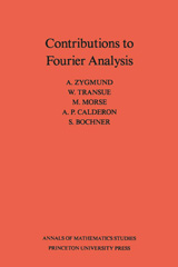 eBook, Contributions to Fourier Analysis. (AM-25), Princeton University Press