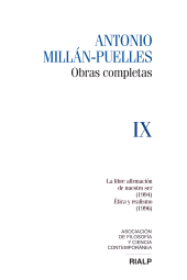 E-book, Millán-Puelles. IX. Obras completas : La libre afirmación de nuestro ser (1994)  / Ética y realismo (1996), Ediciones Rialp