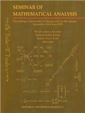 E-book, Seminar of mathematical analysis (2004-2005) : proceedings, Universities of Malaga and Seville (Spain), September 2004-June 2005, Universidad de Sevilla