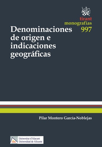 E-book, Denominaciones de origen e indicaciones geográficas, Montero García-Noblejas, Pilar, Tirant lo Blanch