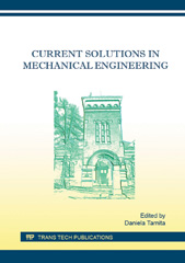E-book, Current Solutions in Mechanical Engineering, Trans Tech Publications Ltd