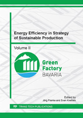 E-book, Energy Efficiency in Strategy of Sustainable Production, Trans Tech Publications Ltd