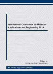 E-book, International Conference on Materials Applications and Engineering 2016, Trans Tech Publications Ltd